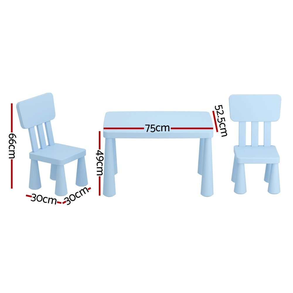 Keezi Kids Table and 2 Chairs Set