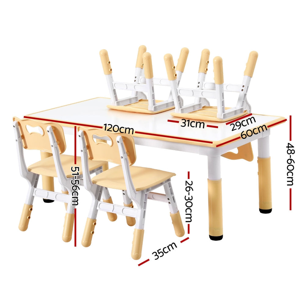 Keezi Kids Table and 4 Chairs Set Graffiti