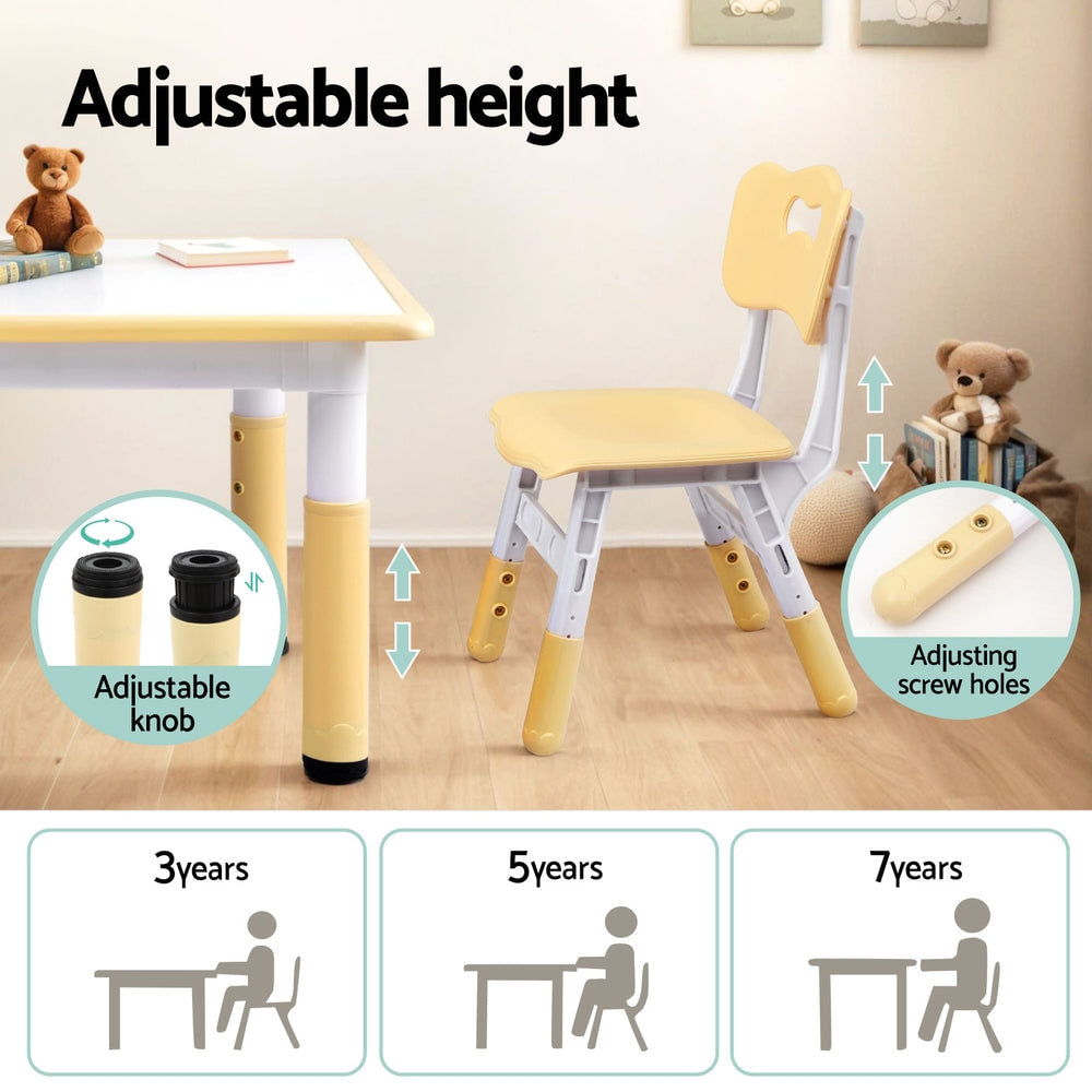 Keezi Kids Table and 4 Chairs Set Graffiti
