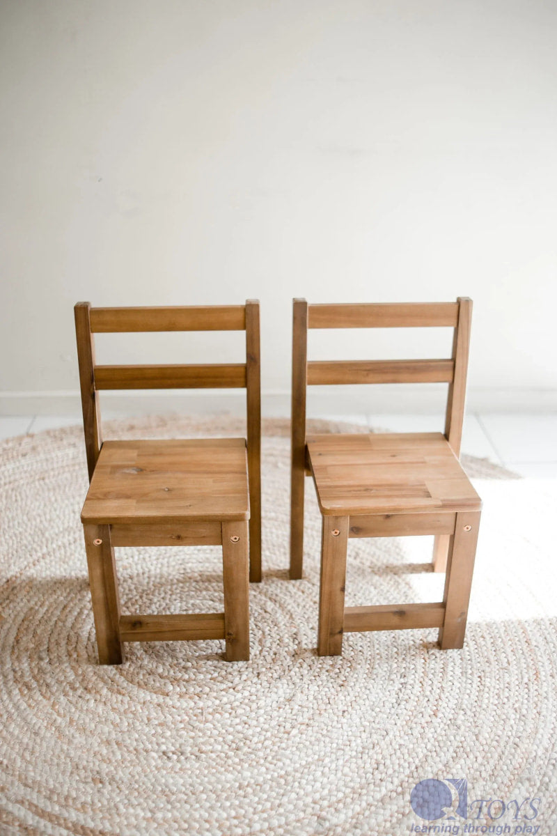 2 x Acacia Kids Chairs