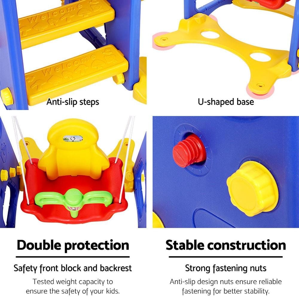 3-in-1 Toddler Slide and Swing