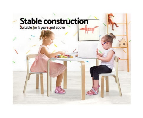 3 Piece Kids Nordic Table and Chairs