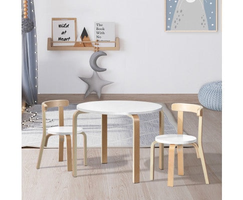 3 Piece Kids Nordic Table and Chairs