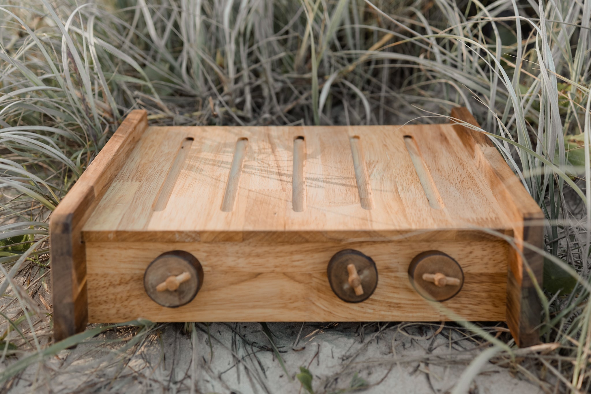 Outdoor Wooden Kids Portable BBQ Set