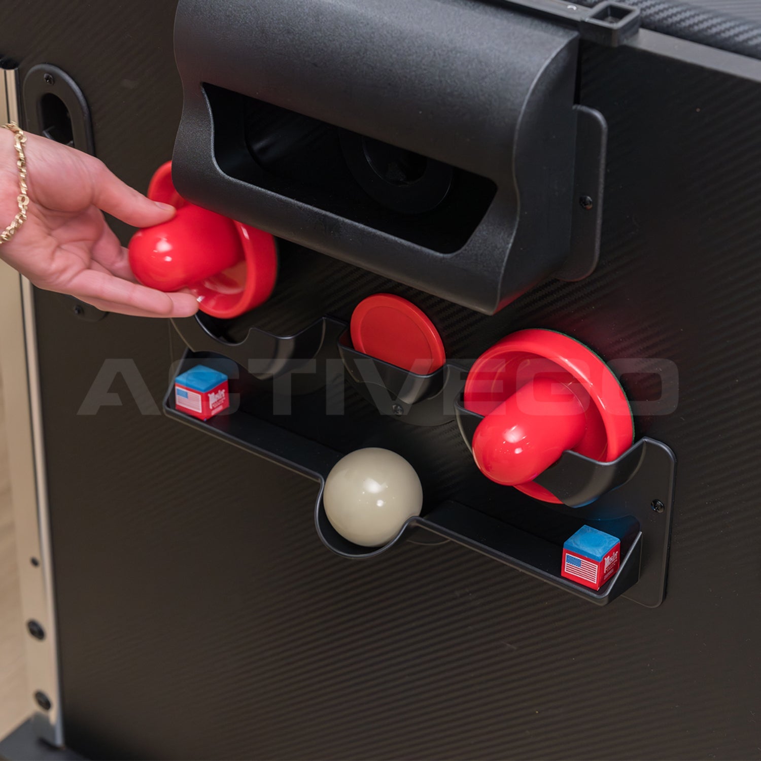 ActiveGo AirShot 7ft Convertible 4-IN-1 Pool, Air Hockey, Table Tennis Table & Tabletop