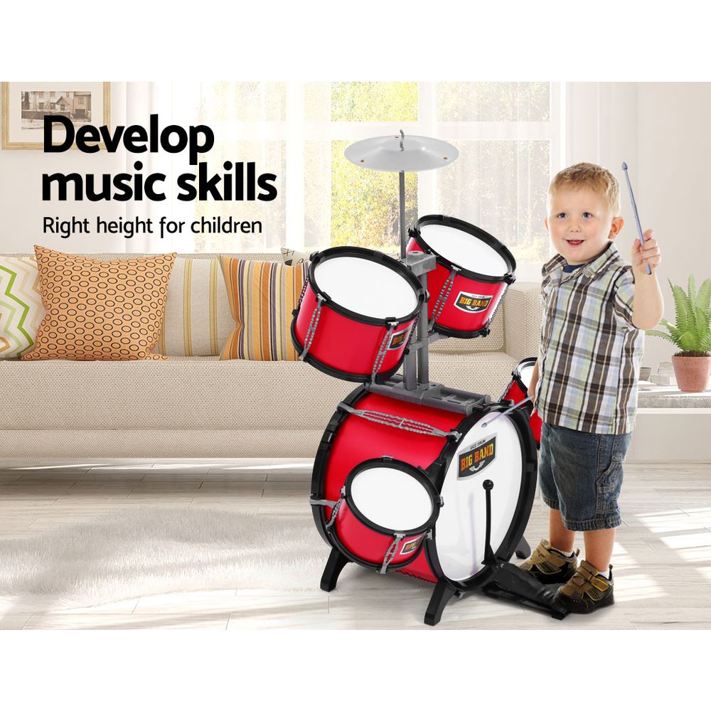Keezi Kids 7-Piece Junior Drum Play Set