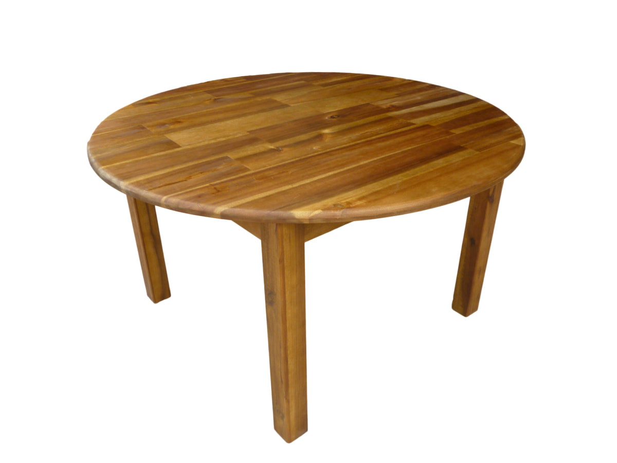 Acacia Large Round Table with 2 Standard Chairs
