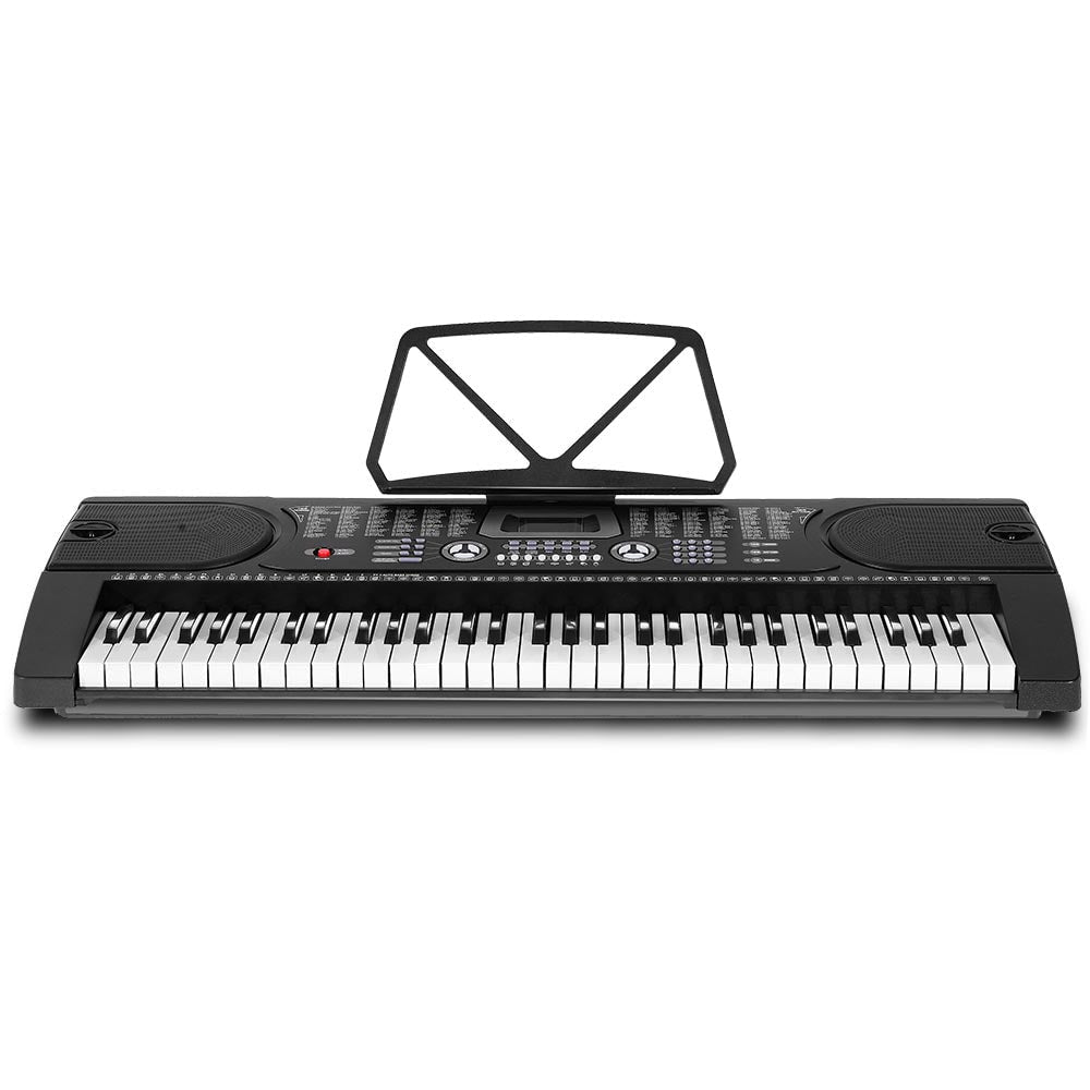 Alpha 61 Keys Electronic Piano Keyboard with Stand Beginner Black