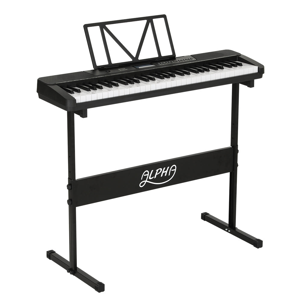 Alpha 61 Keys Electronic Piano Keyboard with Stand Touch Sensitive