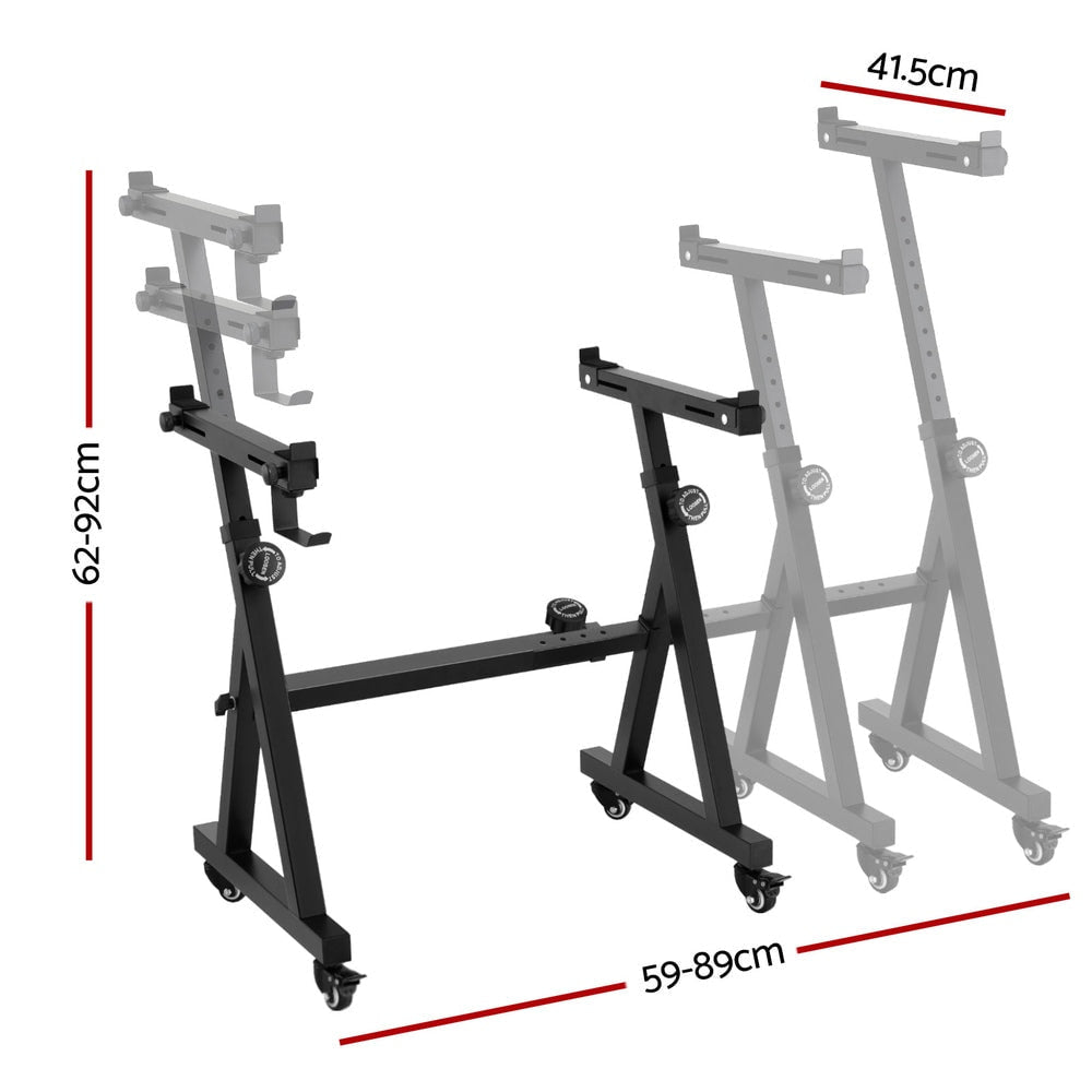 Alpha Piano Stand with Lockable Wheels Z-Stand Black