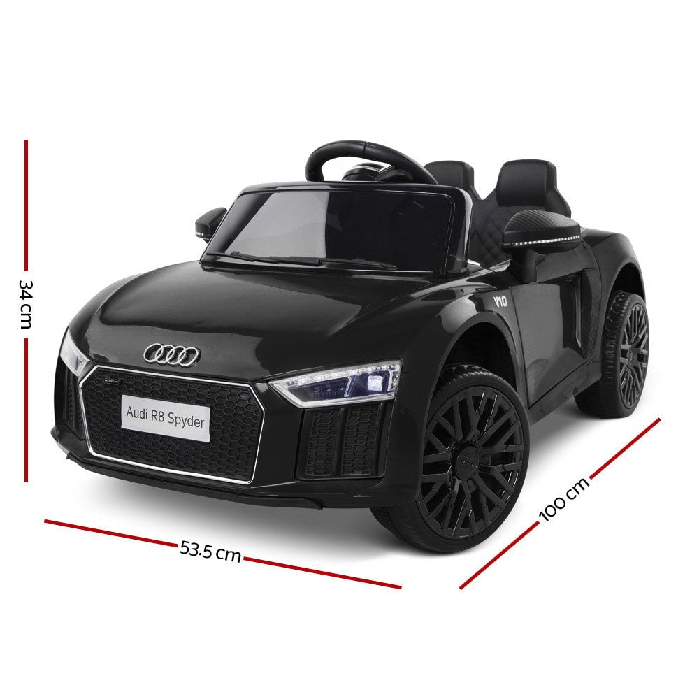 Audi Kids Car R8 Spyder Ride on Black