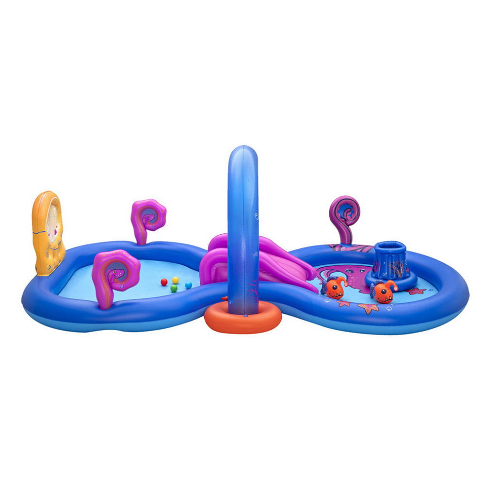 Bestway Kids Inflatable Play Splash Pool with Slide Ball