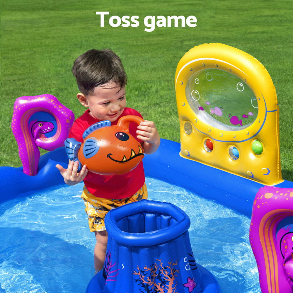 Bestway Kids Inflatable Play Splash Pool with Slide Ball
