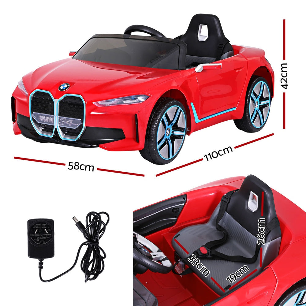 BMW Electric Kids Ride On Car with Remote Control in Red
