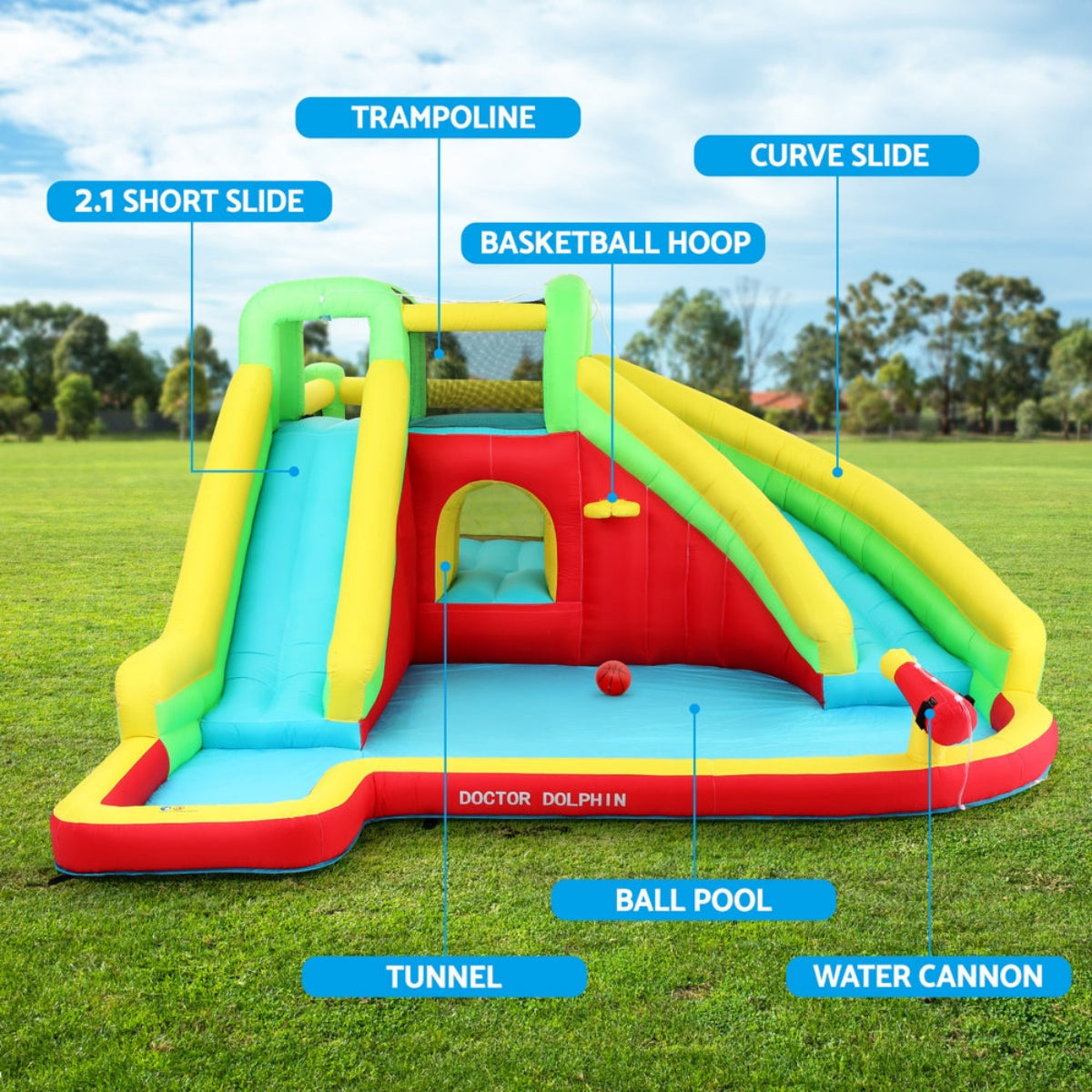 Doctor Dolphin Kids Inflatable Water Park