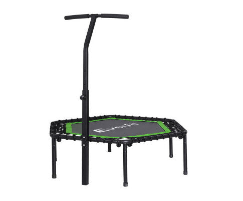 Everfit 48inch Hexagon Trampoline Kids Exercise Fitness Adjustable Handrail