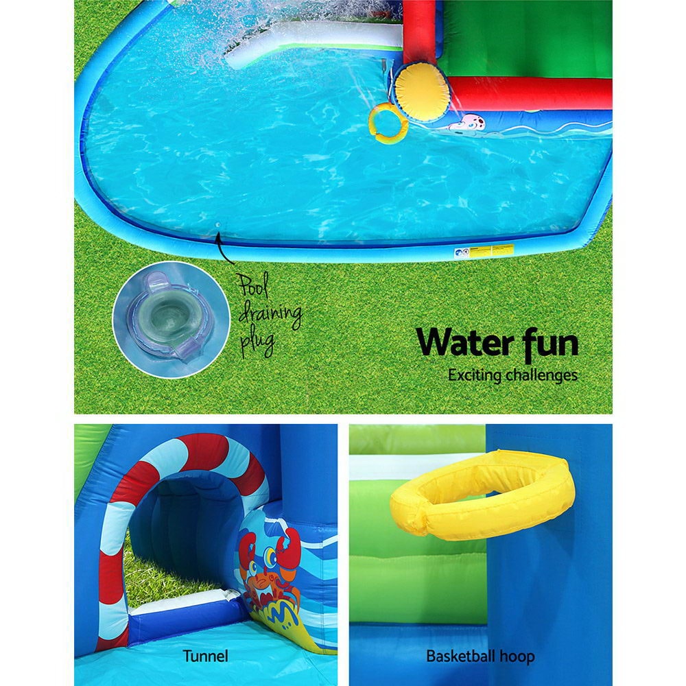 Happy Hop Jumping Castle Inflatable Water Slide with Carry Bag