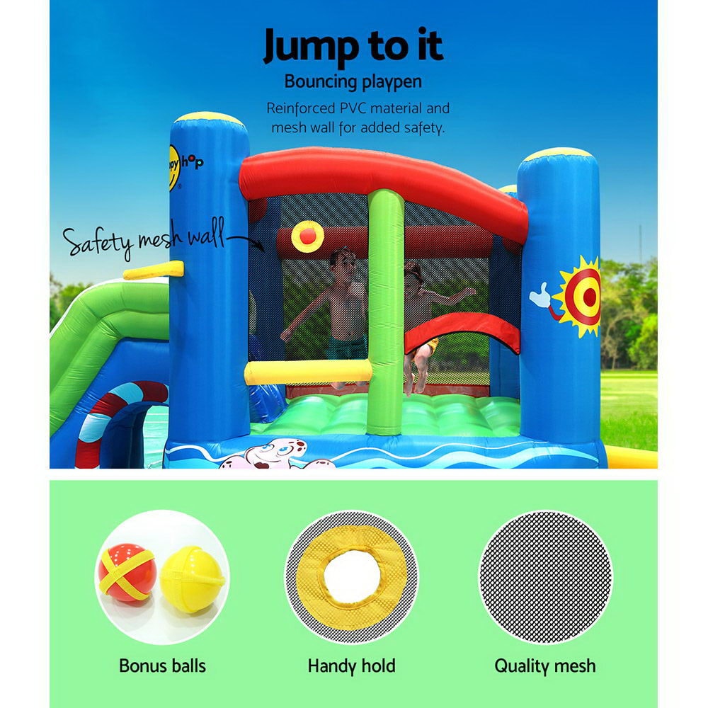 Happy Hop Jumping Castle Inflatable Water Slide with Carry Bag