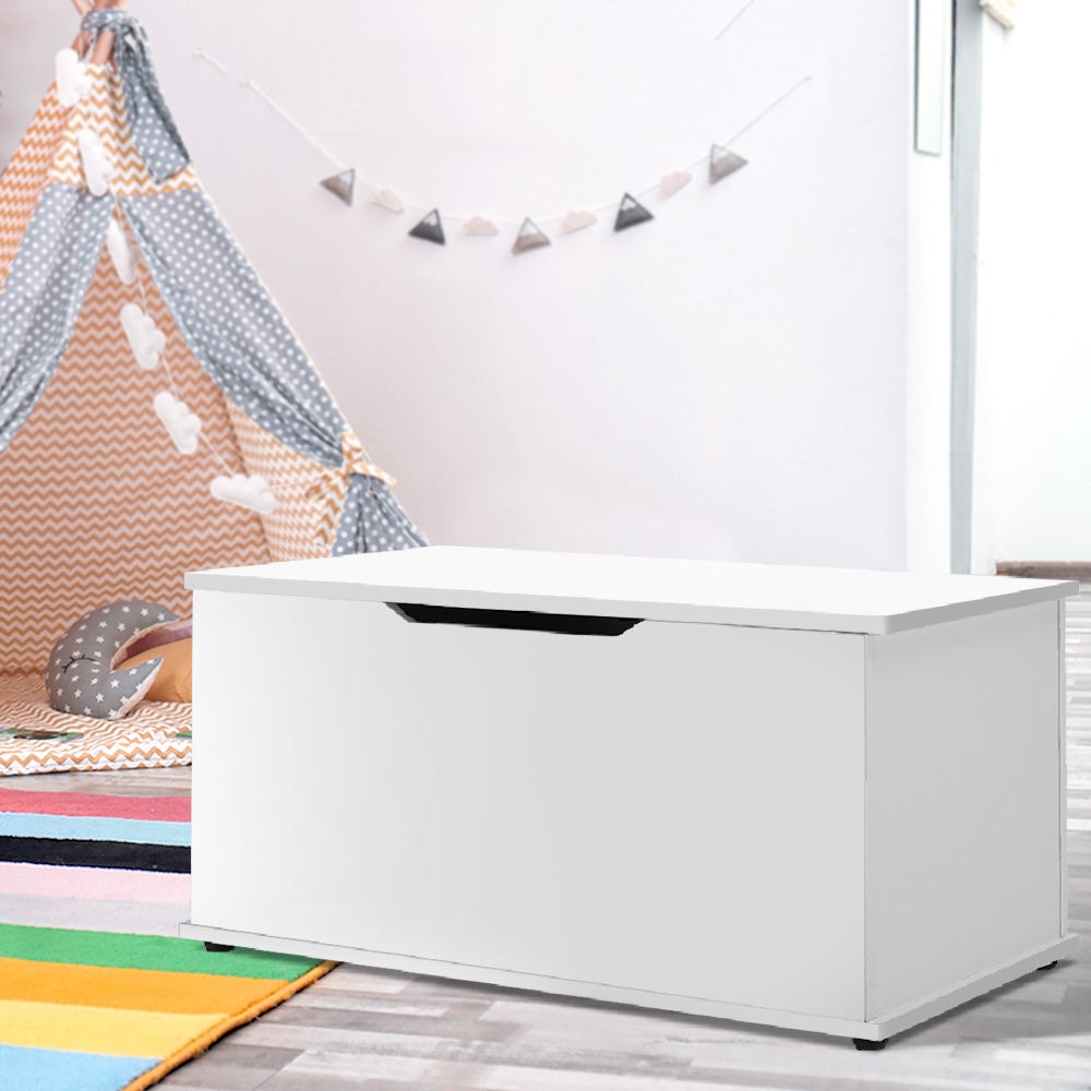 Keezi Kids Ottoman White Chest Storage