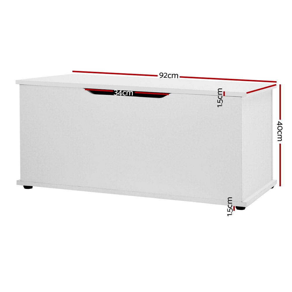 Keezi Kids Ottoman White Chest Storage