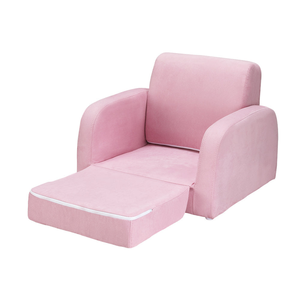 Keezi Flip Open Kids Sofa in Pink