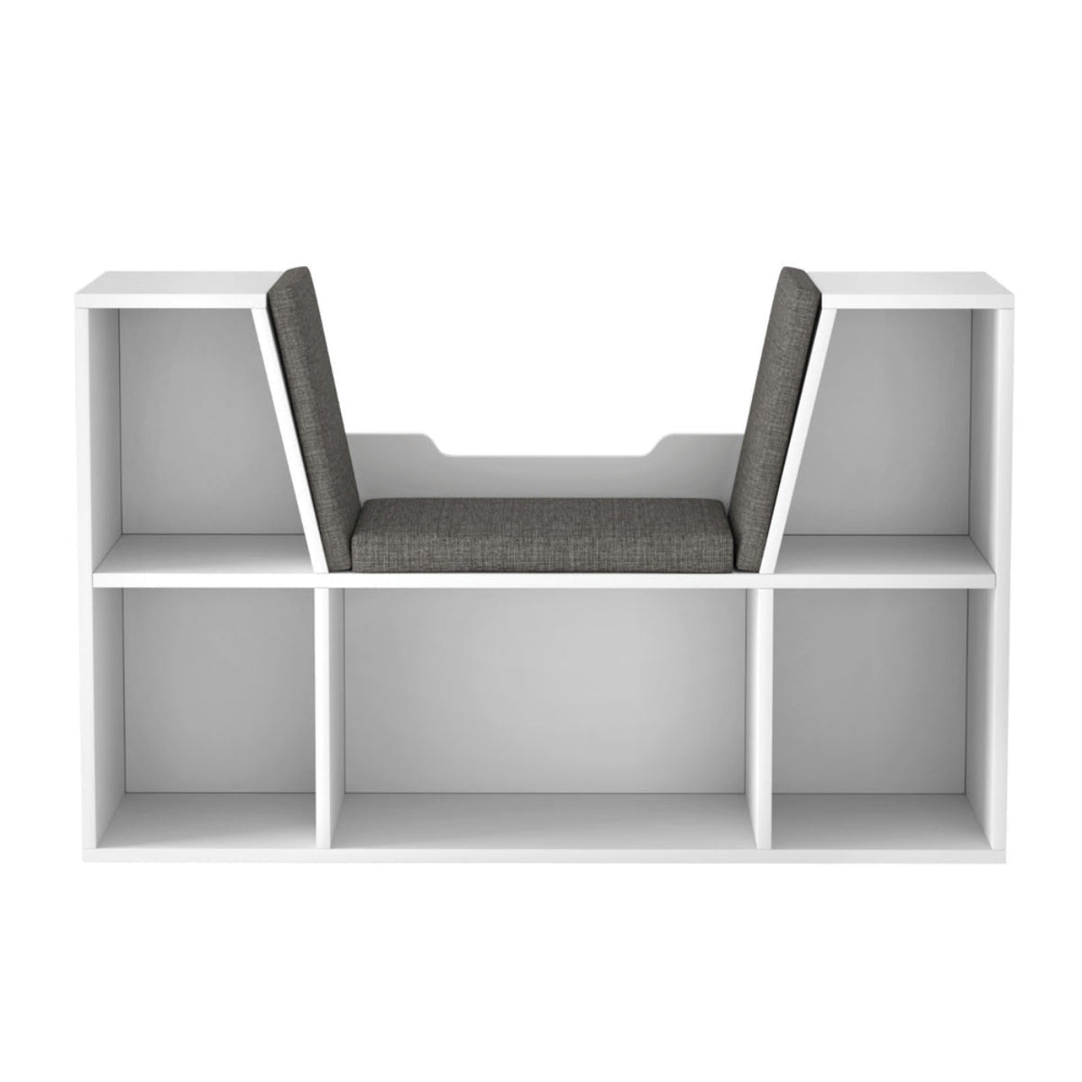 Keezi Kids 2-in-1 Wooden Bookshelf and Reading Seat