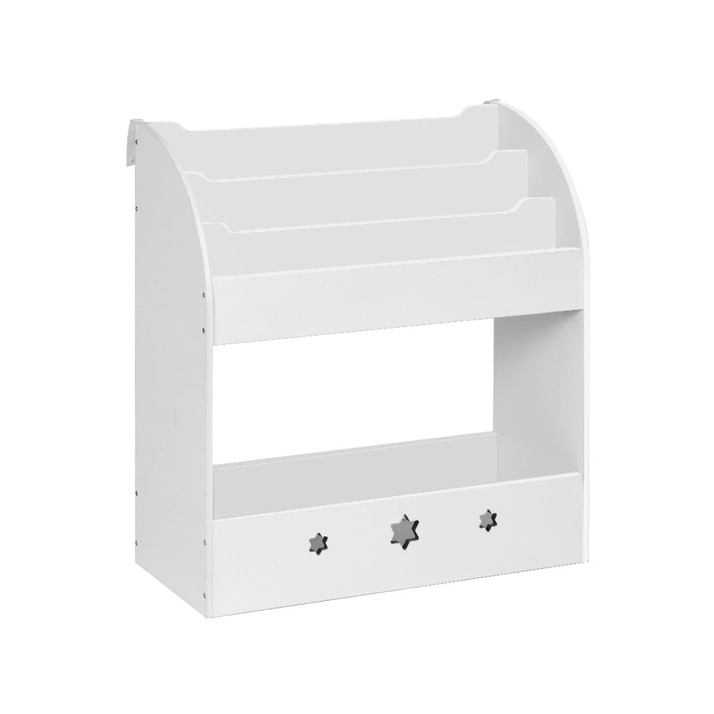 Keezi Kids Bookshelf 3-Tier Organiser with Extra Storage