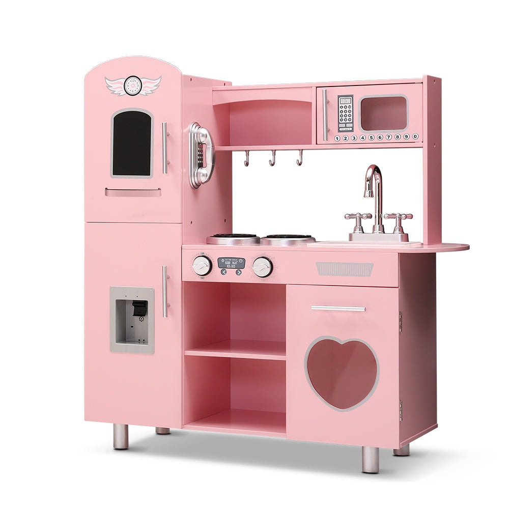 Keezi Kids Retro Kitchen in Classic Pink