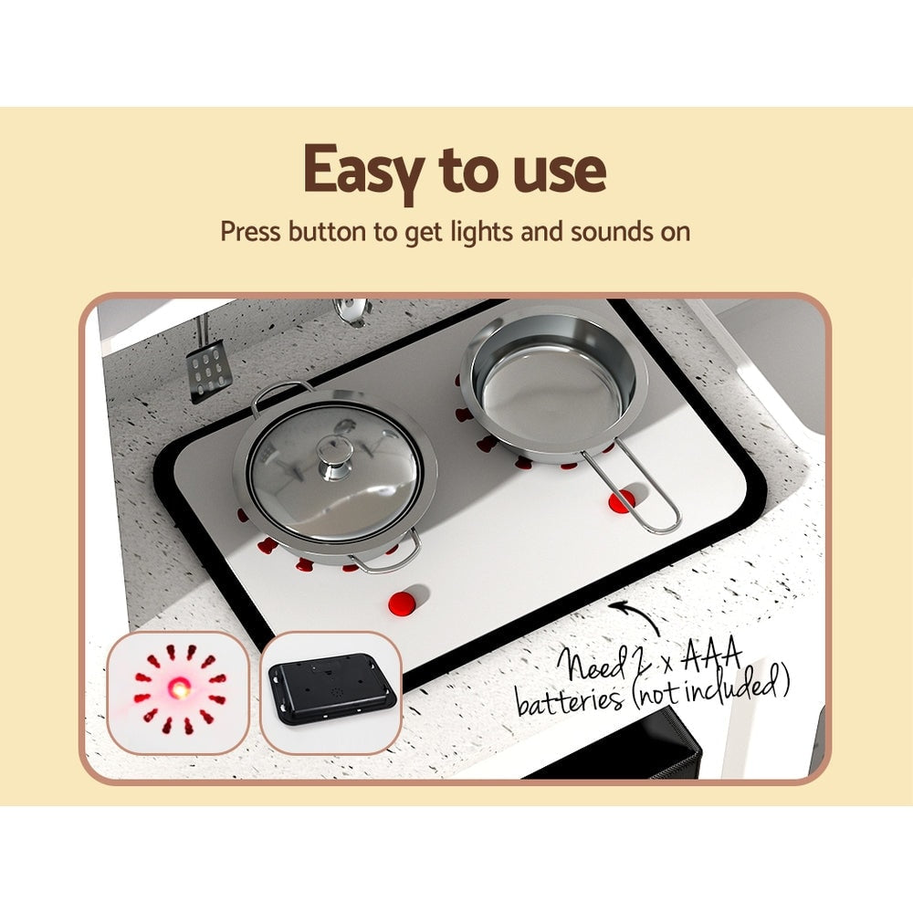 Keezi Play Kitchen Set with Kids Coffee Machine