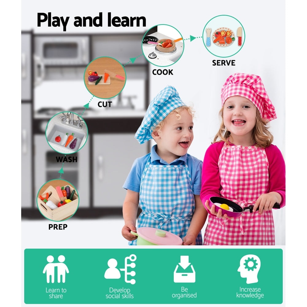 Keezi Pretend Play Modern Kids Kitchen Set