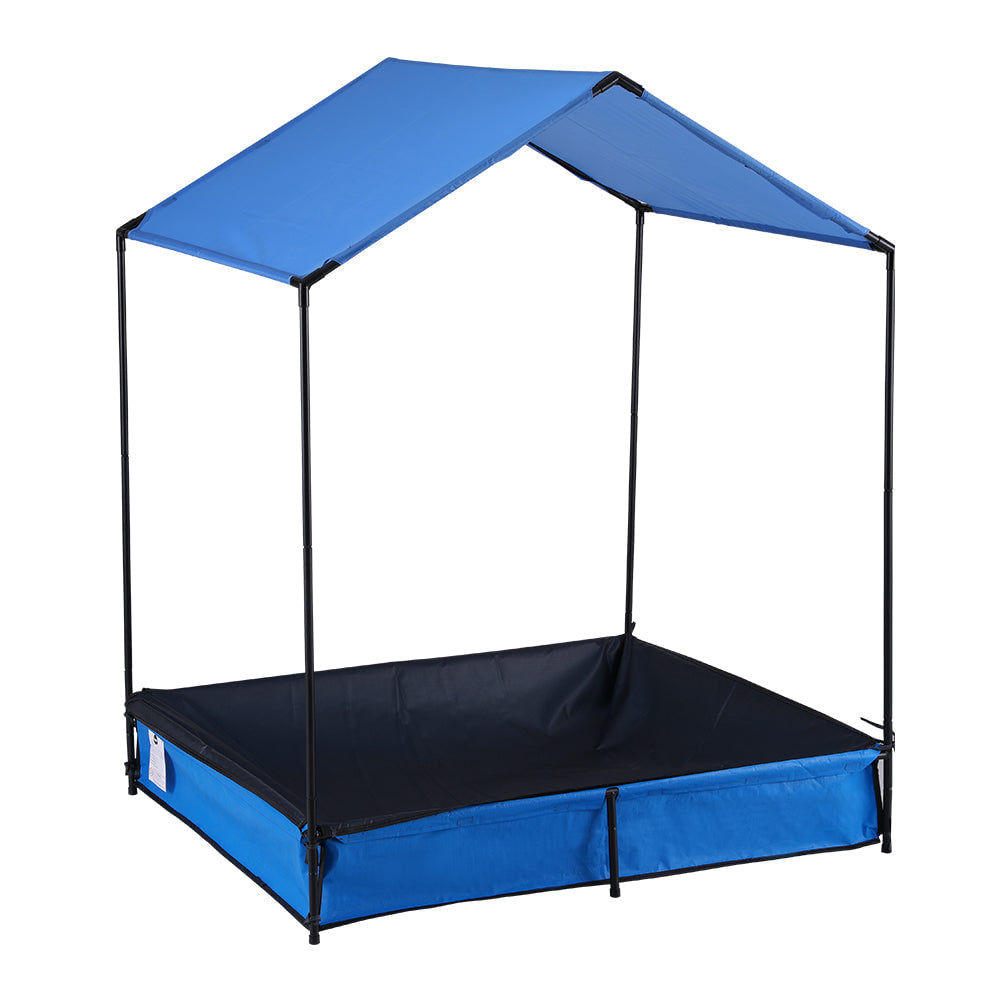 Keezi Kids Metal Sandpit with Canopy