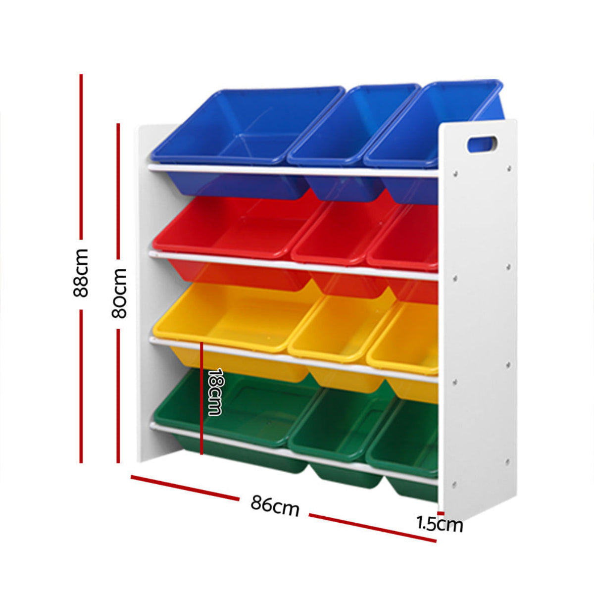 Keezi Kids Plastic Bins Organiser Rack