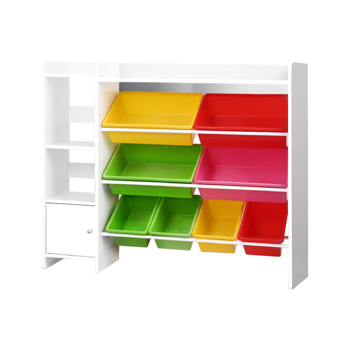 Keezi Kids Rack with Bins, Shelves and Drawer