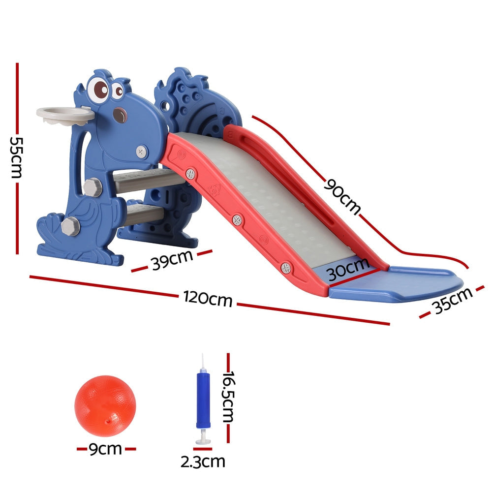 Keezi Kids Dragon Slide with Basketball Hoop