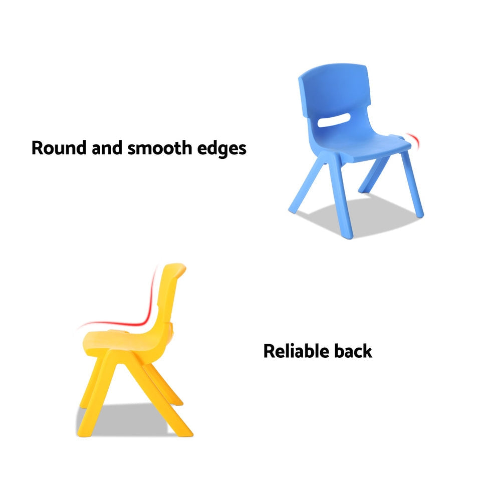 Keezi Kids Table and 8 Stackable Chairs Set