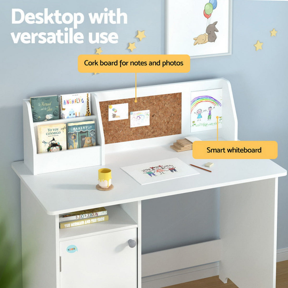 Keezi Kids Study Table and Chair Set