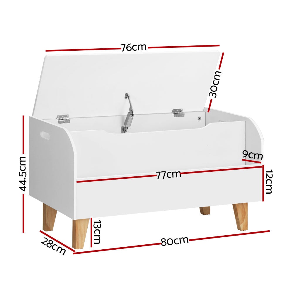 Keezi Kids 2 in 1 Wooden Storage Box and Bookshelf