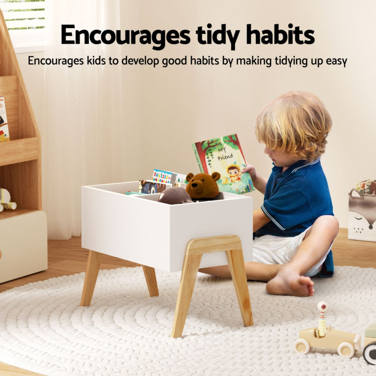 Keezi Kids Wooden Toy Box