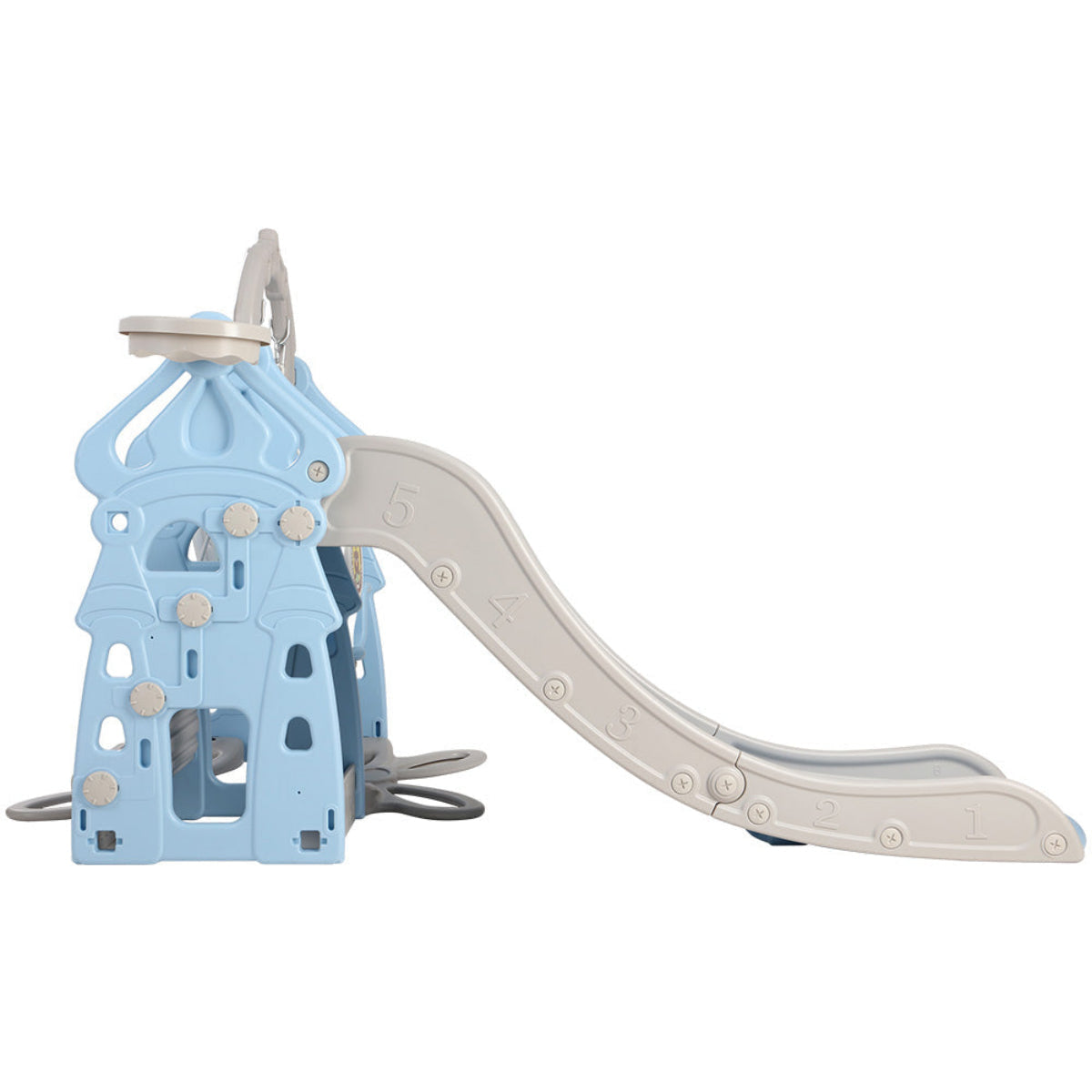 Keezi Swing and Slide Set with Basketball Hoop