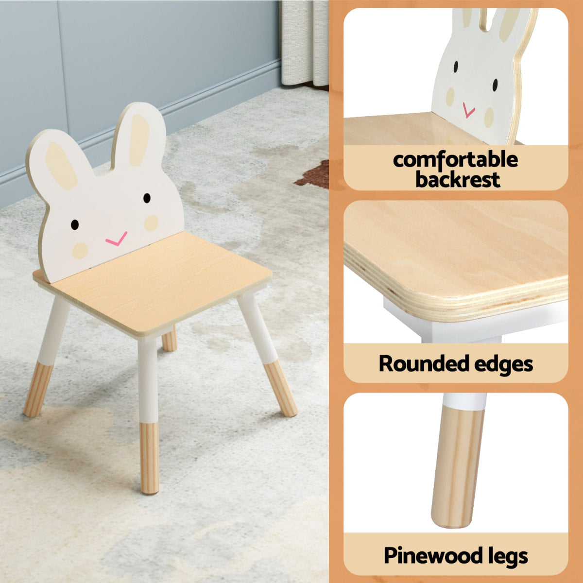 Kids Chalkboard Table and Chairs with Storage Compartments
