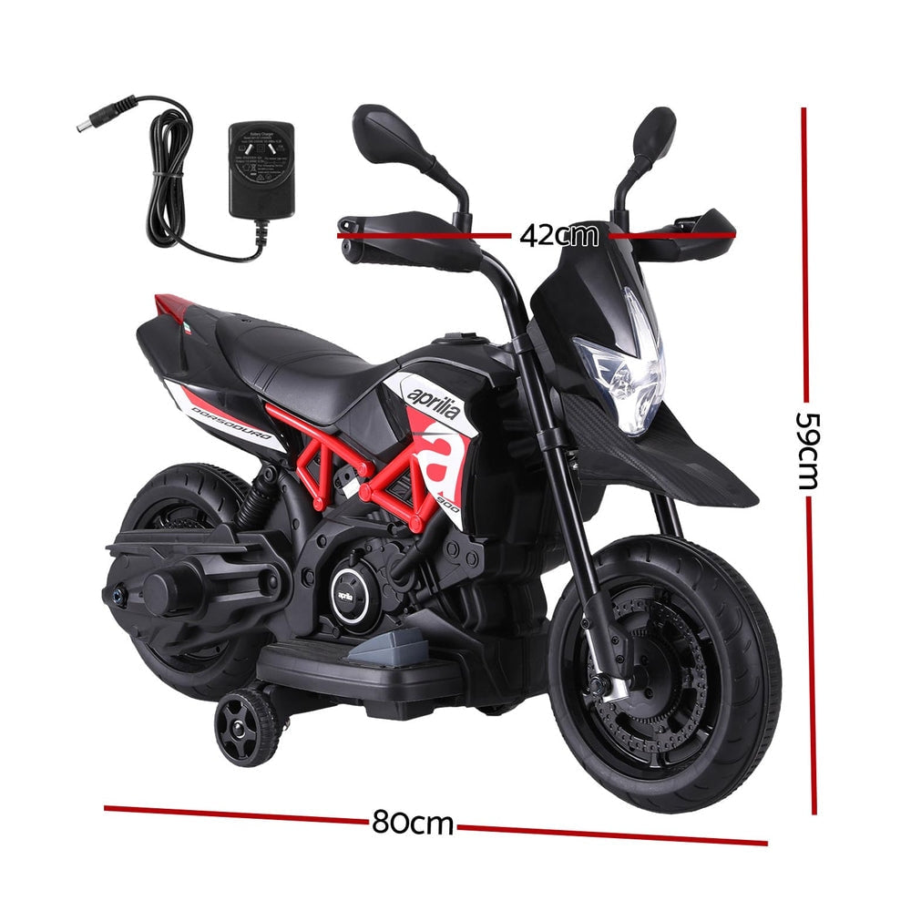 Aprilia Licensed Dorsoduro 900 Electric Kids Ride On Motorbike