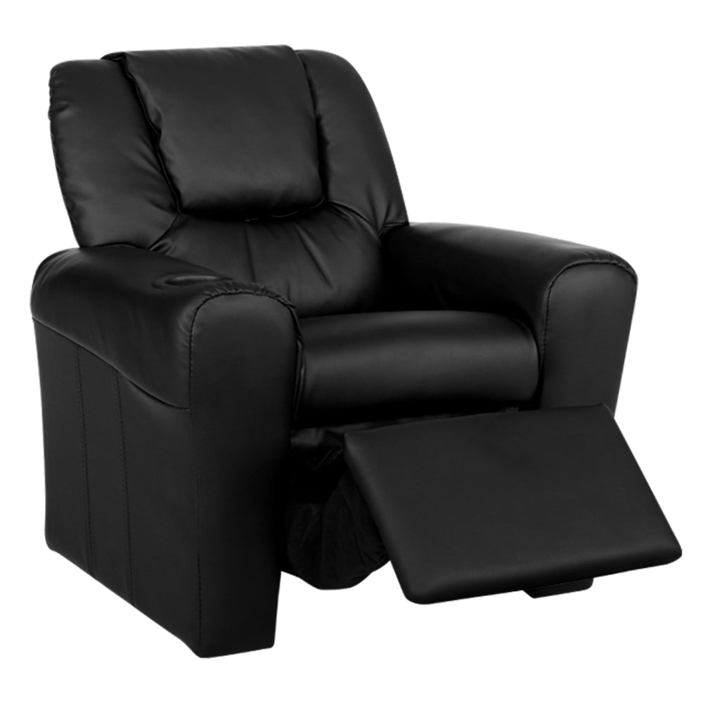 Kids Recliner Chair in Black