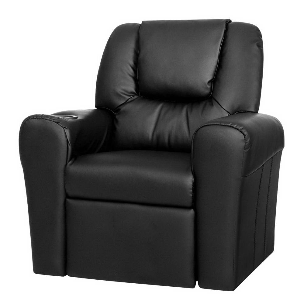 Kids Recliner Chair in Black