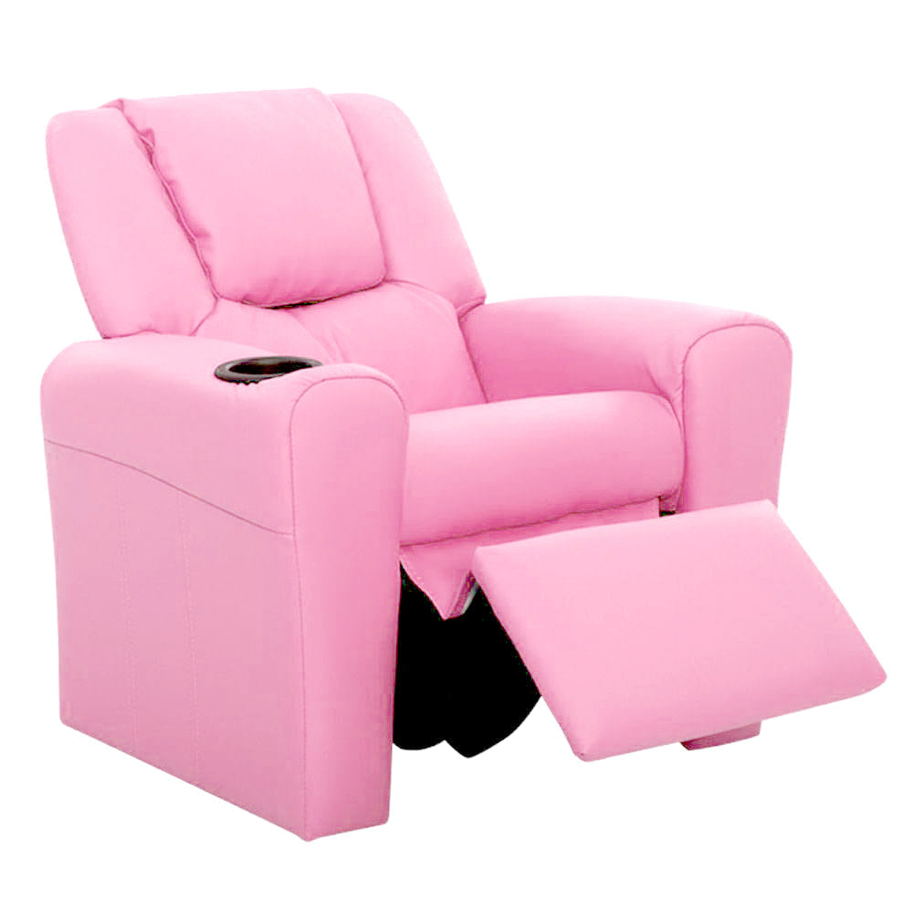 Kids Recliner Chair in Pink