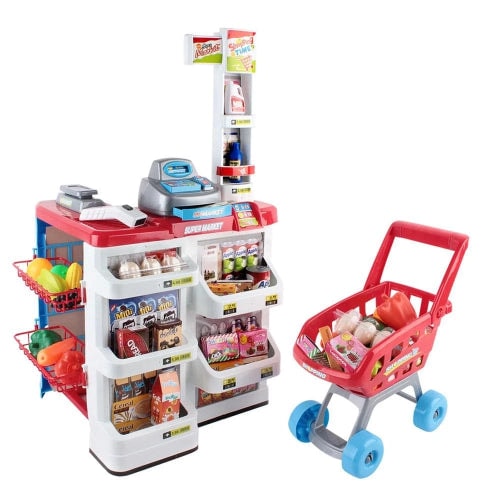 Keezi Kids Supermarket Toy Set with Accessories