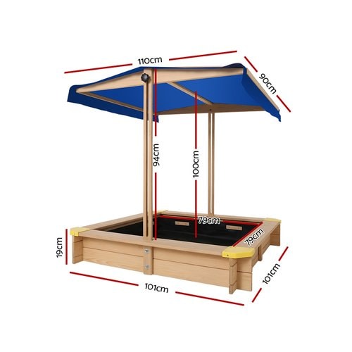 Keezi Children Sandpit with Cover
