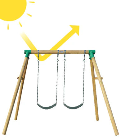 Amber Double Swing Set
