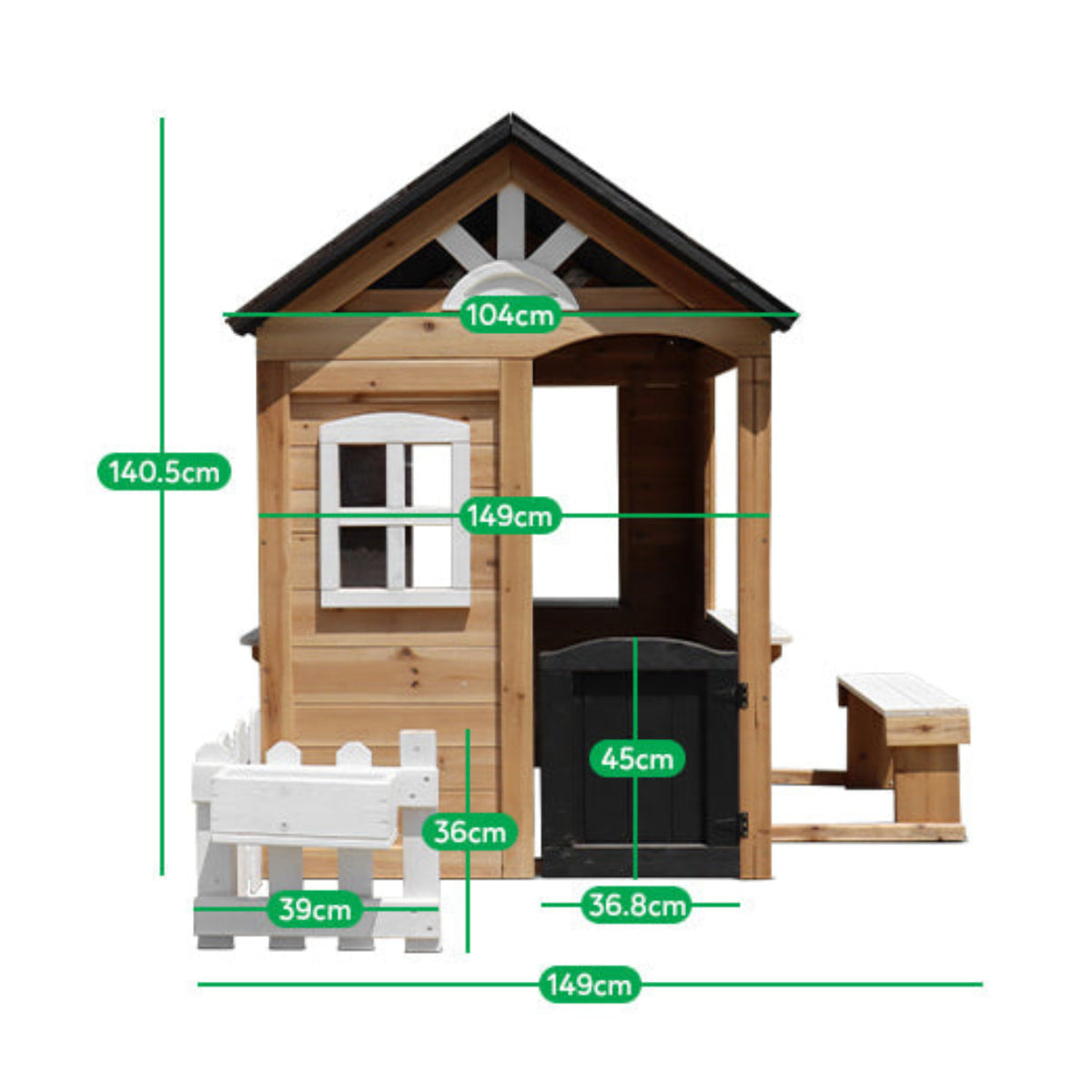 Lifespan Kids Bilby Cubby House in Natural Timber
