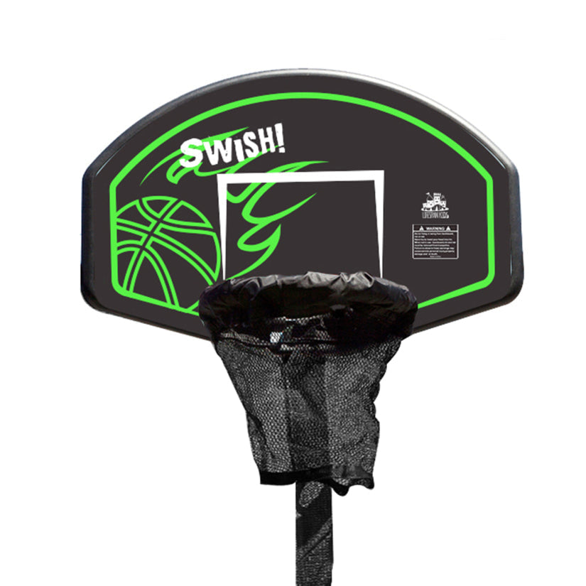 Hurley Swing Set with a Slide and Basketball Hoop