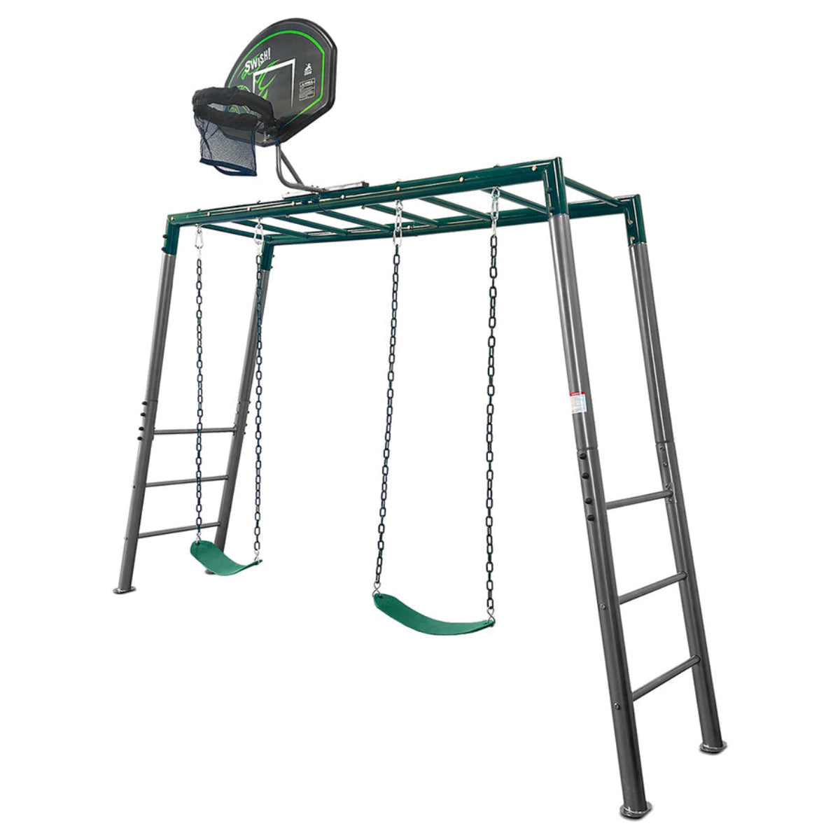 Lifespan Kids Stanley Commerical Steel Monkey Bars with Anchor Kit and Basketball Ring